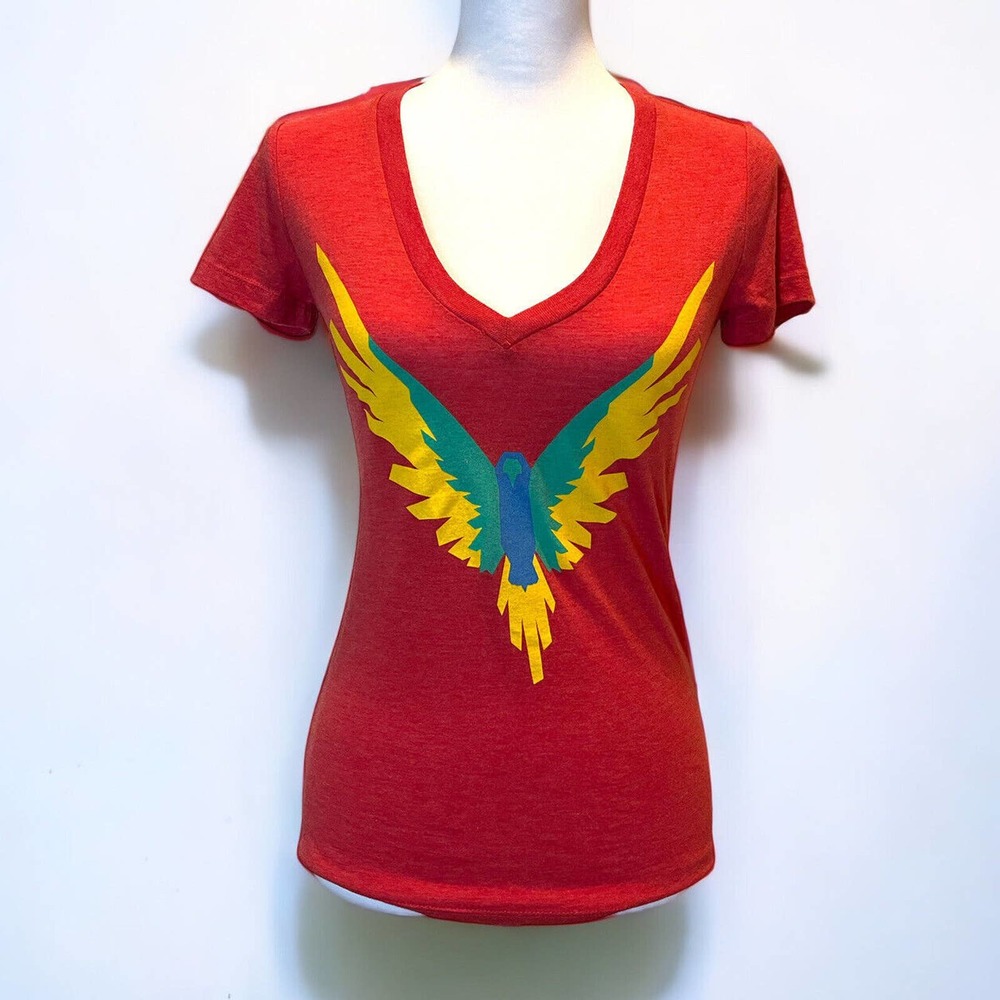 Womens Logan Paul Maverick T Shirt Red V Neck Exclusive Limited YouTube Bird